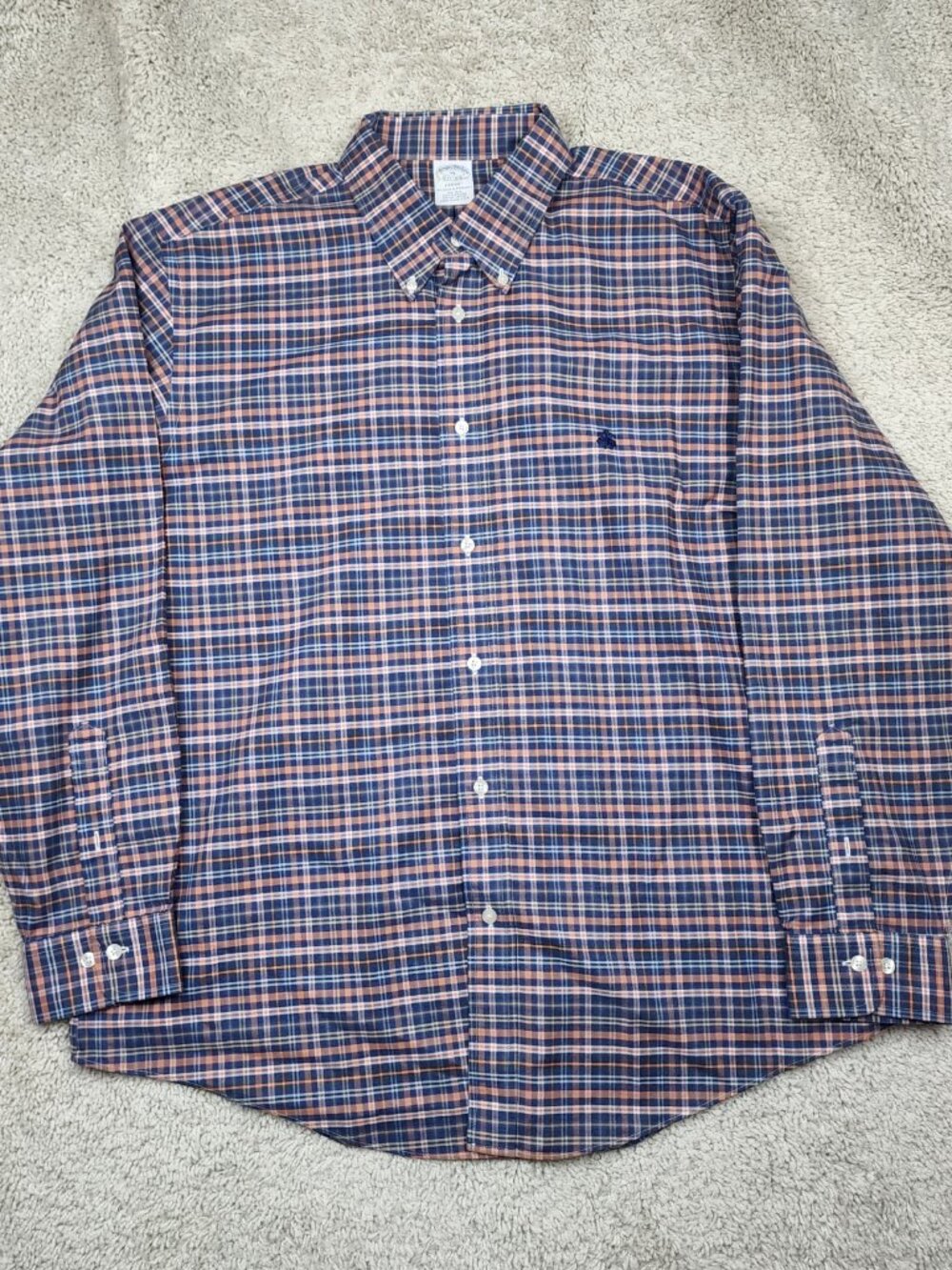 Brooks Brothers Button Down Shirt Mens Size XLRegent Oxford All Supima 100% VTG - Picture 2 of 6